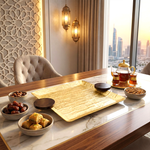 صينية تقديم مربعة صغيرة