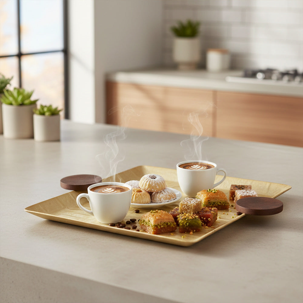 صينية تقديم مربعة-كبير