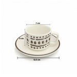 طقم فناجين وصحون قهوة 12 قطعة