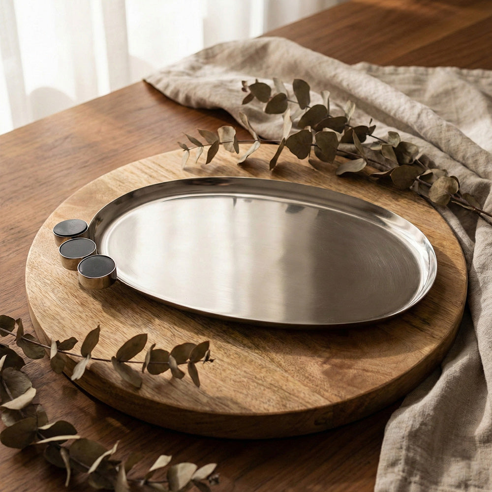 صينية تقديم بيضاوية صغير