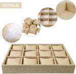 صندوق منظم للساعات والإكسسوارات 12 فتحة