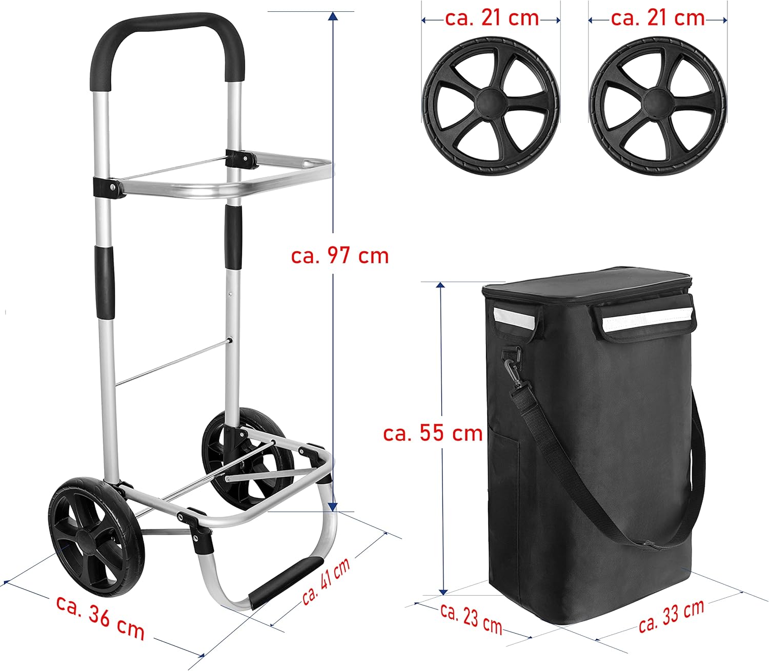 عربة تسوق ريبيلي قابلة للطي
