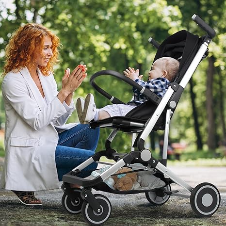 عربة أطفال خفيفة الوزن بنقرة واحدة