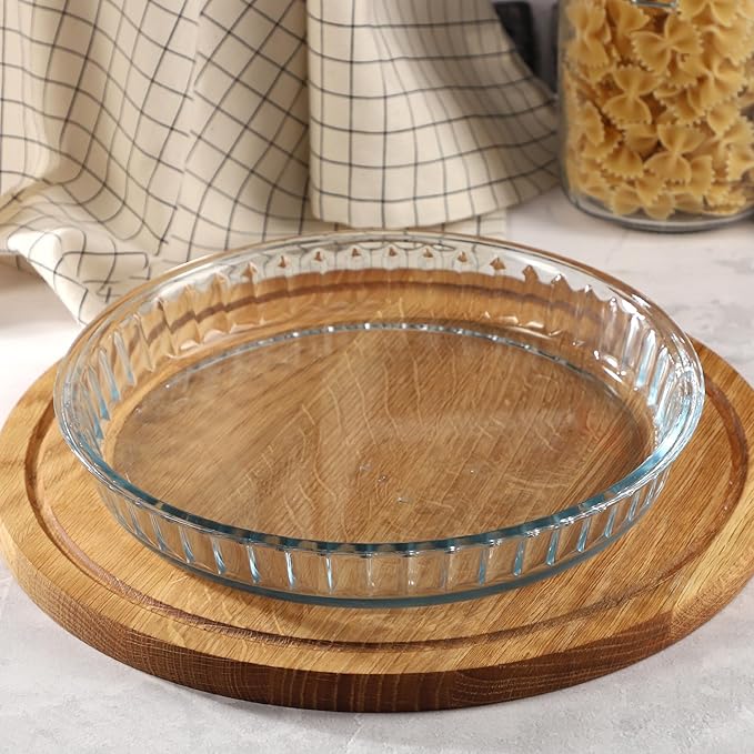 صينية بايركس دائرية محززة