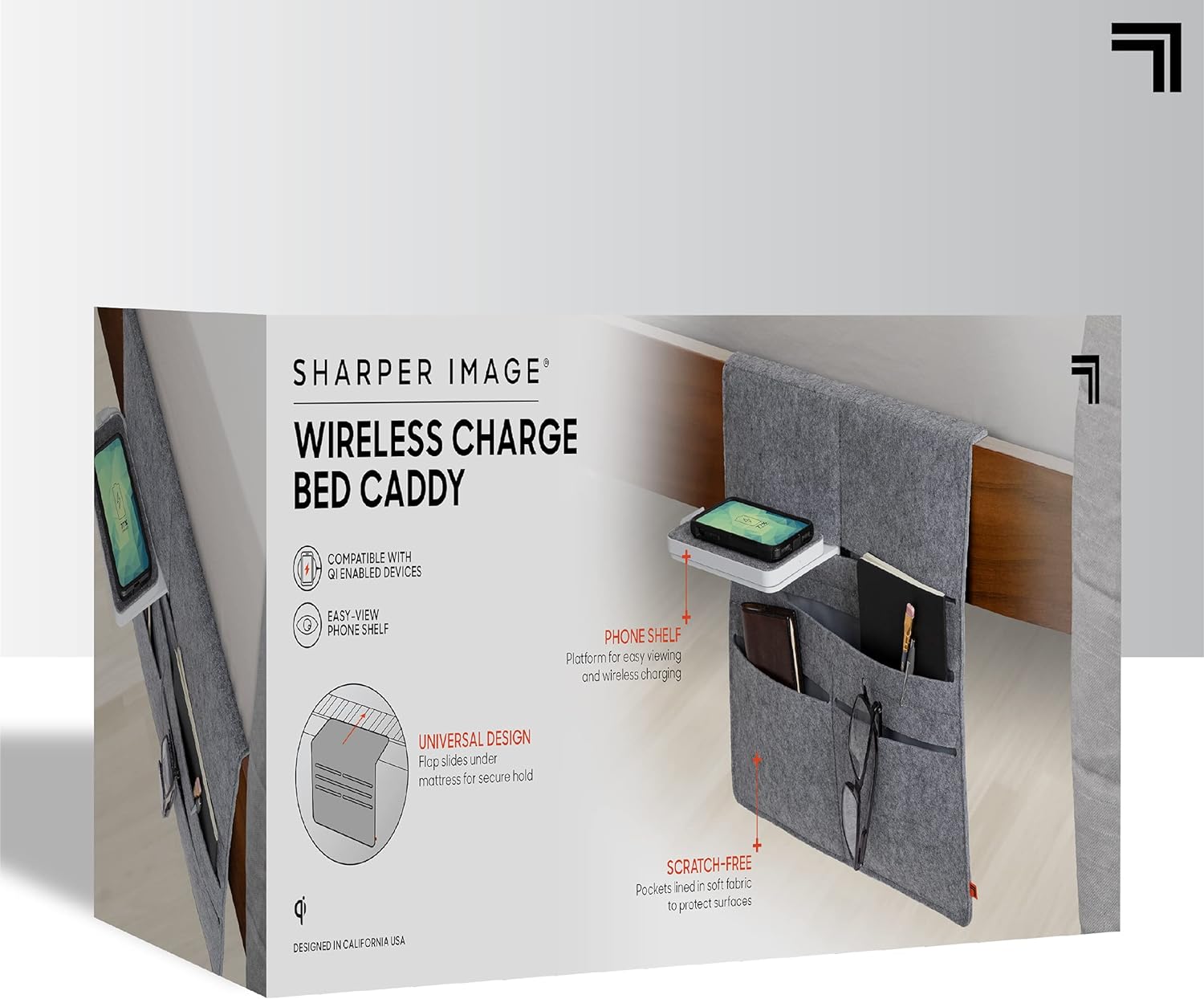 حافظة متعلقات وشاحن مع جيوب