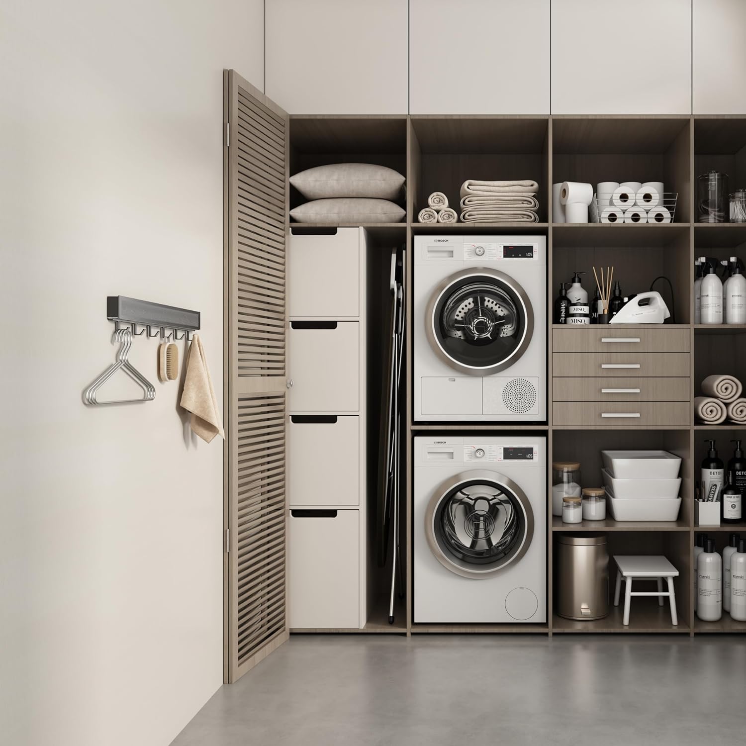 رف مناشف الحمام  القابل للطي