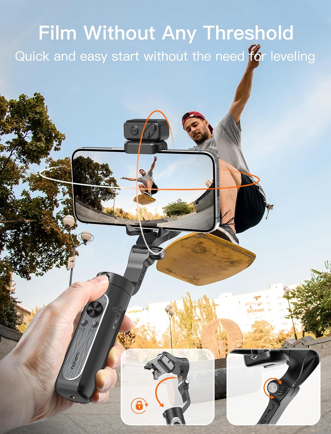 Hohem عصا التصوير حامل الهاتف XE