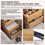 طاولة لمستحضرات التجميل مع مرآة مضيئة