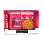 مجموعة لعب صانعة القهوة والبيتزا للأطفال