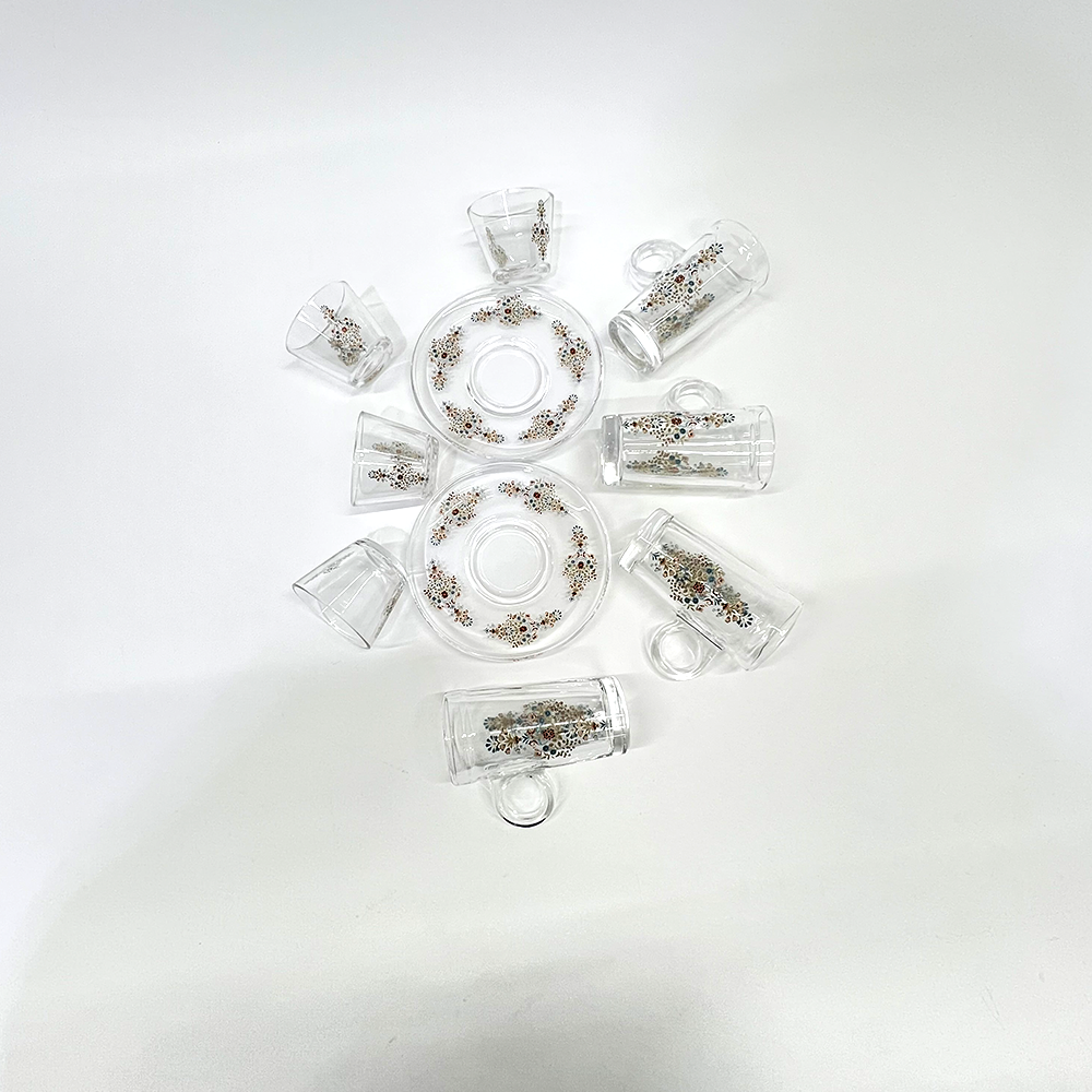 طقم استكانة وفنجان 18قطعة