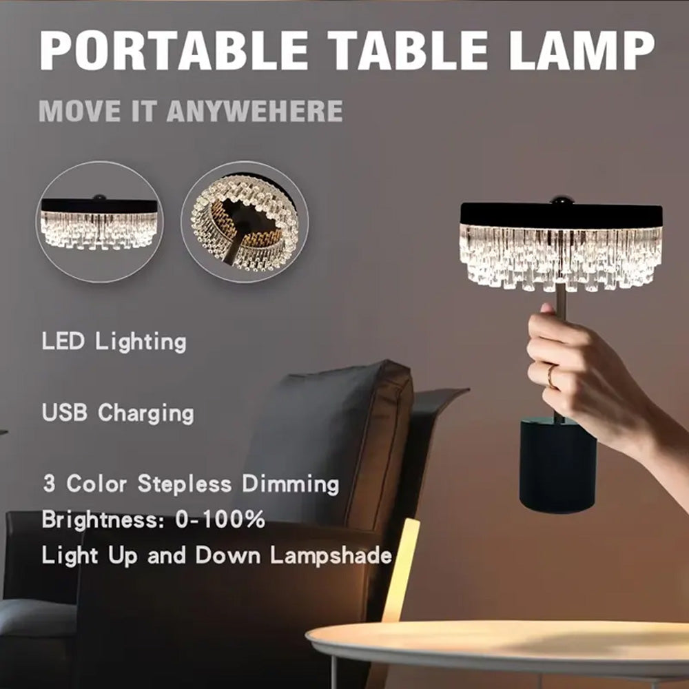 مصباح طاولة كريستالي أكريليك