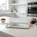 طبق تقديم كيك بغطاء كبير