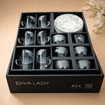 طقم استكانه وفنجان 18 قطعة