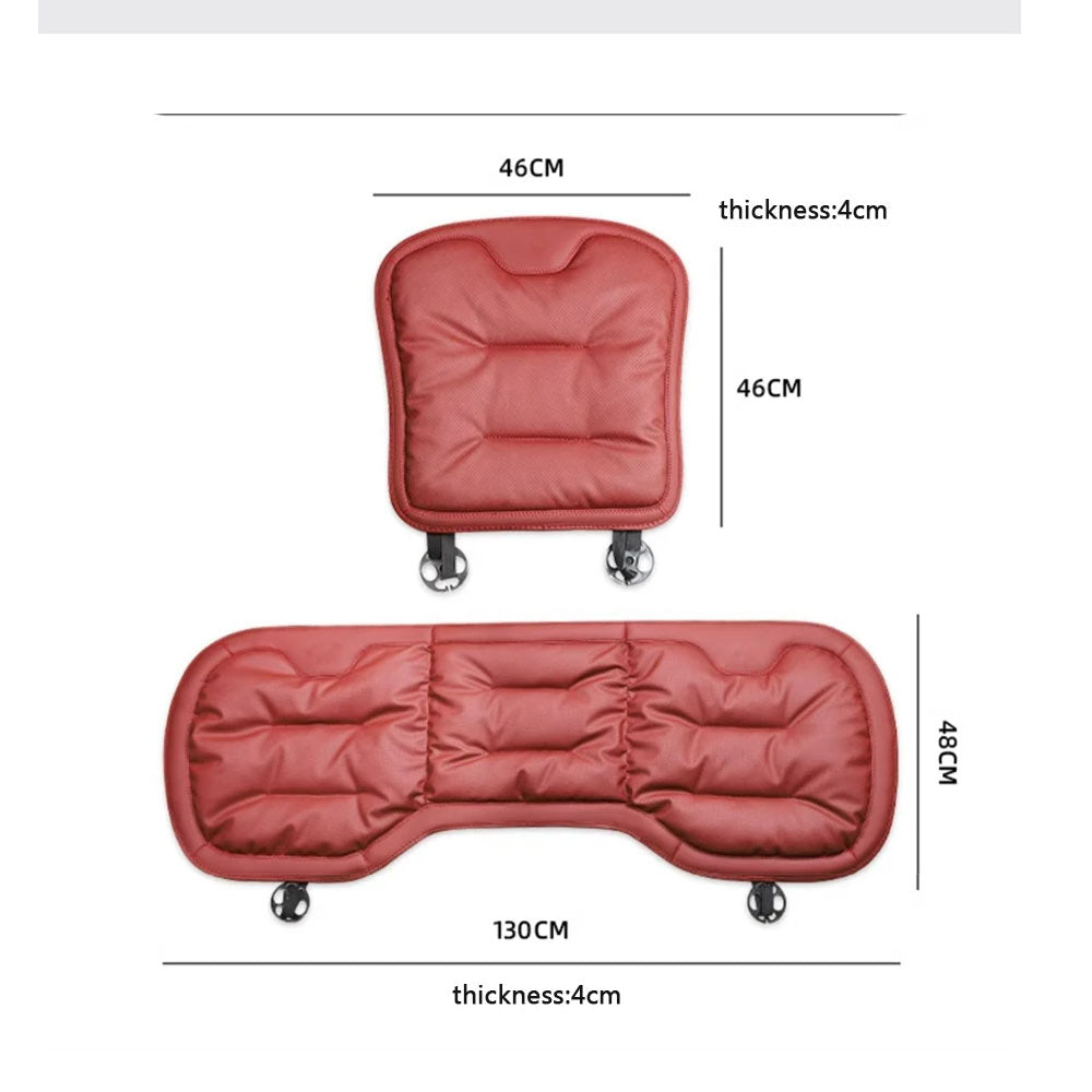 وسادة مقعد السيارة الجلدية 3 قطع