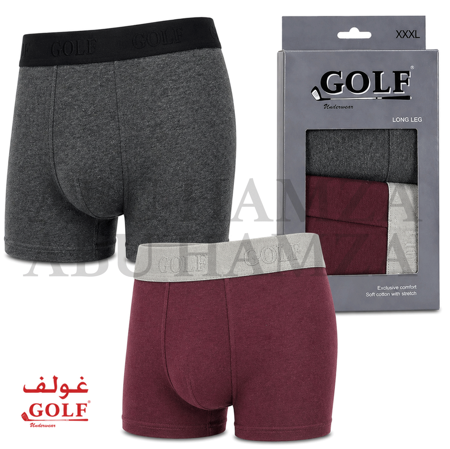 بوكسر LONG LEG رجالي 2 قطعة