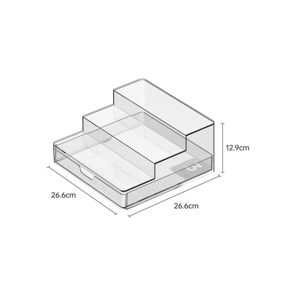 منظم بثلاث طبقات مع درج
