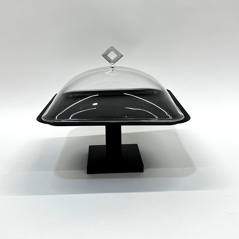 طبق تقديم كيك بغطاء كبير