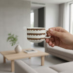 طقم فناجين وصحون قهوة 12 قطعة