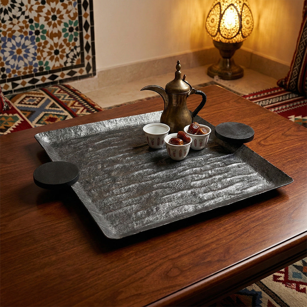 صينية تقديم مربعة-كبير