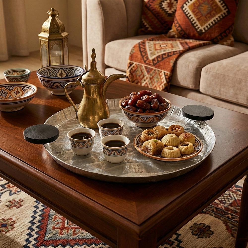 صينية تقديم مستديرة- كبير