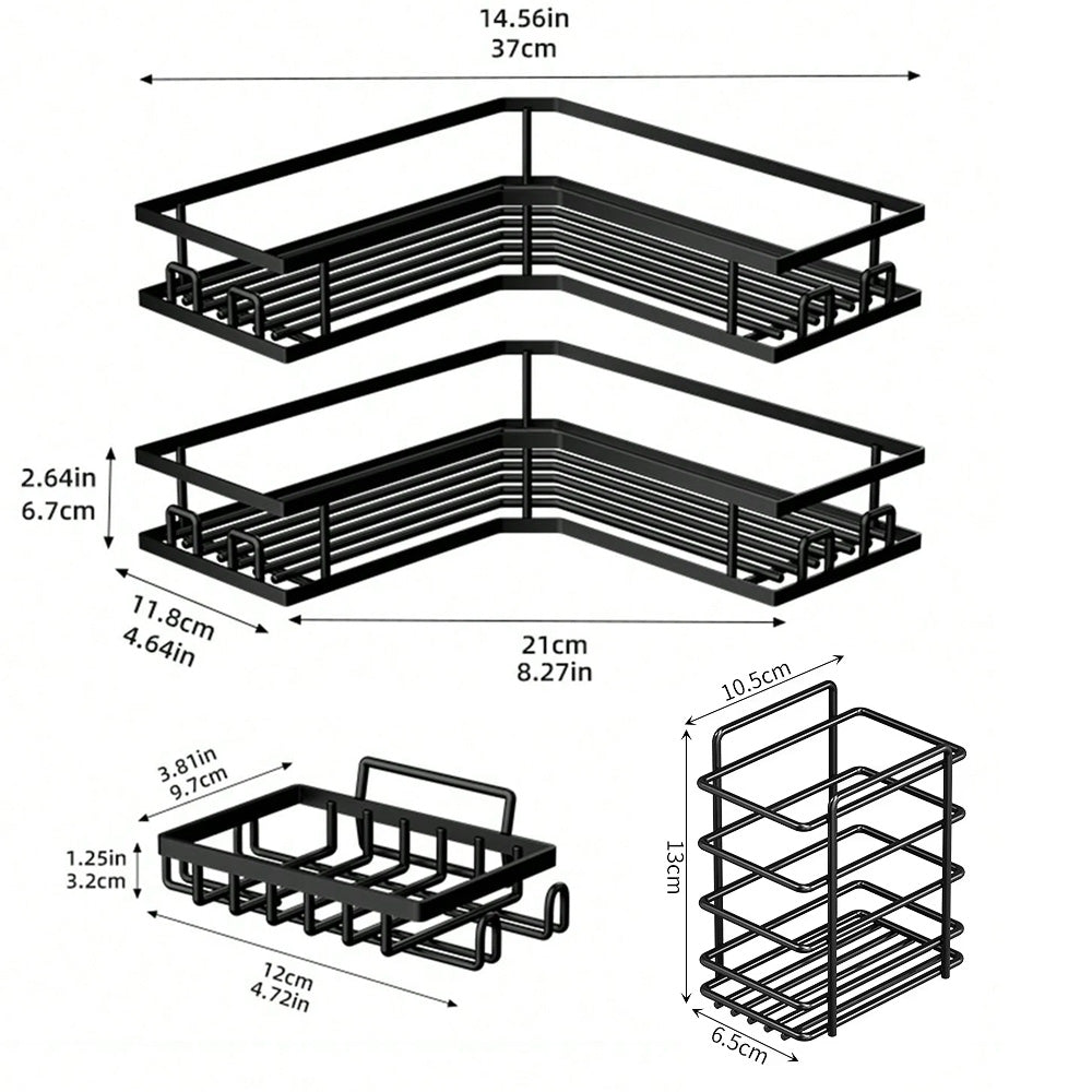رفوف تخزين زاوية من 5 قطع