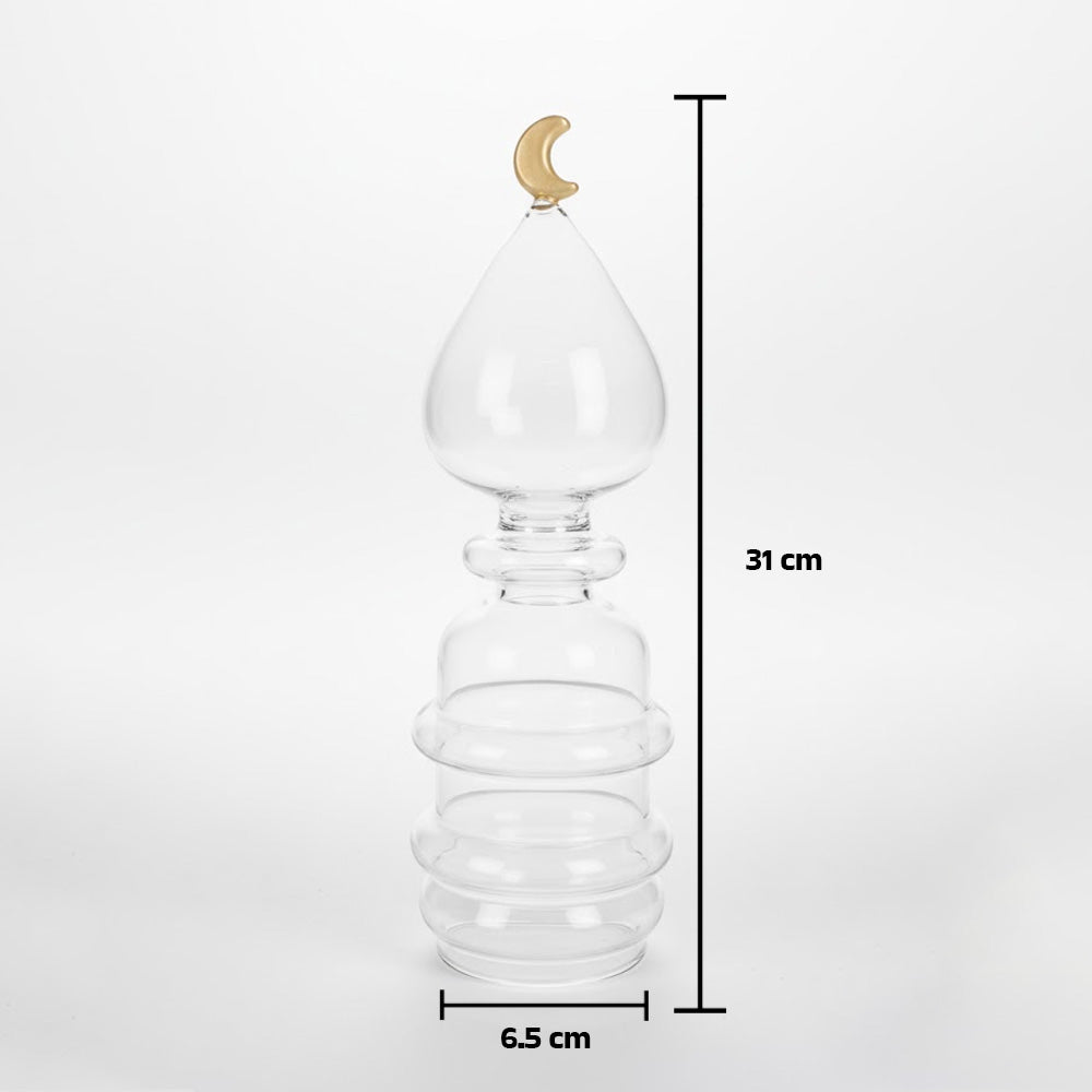 زينة من زجاج القمر