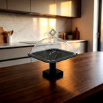 طبق تقديم كيك بغطاء صغير