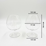 طقم كؤوس زجاج شفاف
