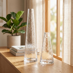 مزهرية زهور زجاجية