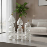 زينة زجاجية مضلعة