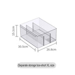 صندوق تخزين شفاف فواصل