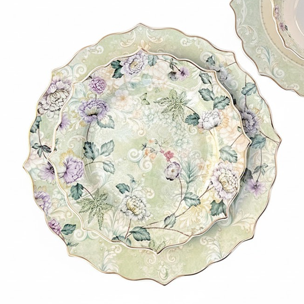 طقم أطباق مائدة فاخر 24 قطعة