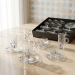 طقم استكانة وفنجان 18 قطعة