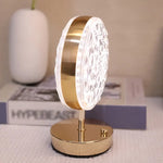 مصباح طاولة على شكل ندفة ثلجية