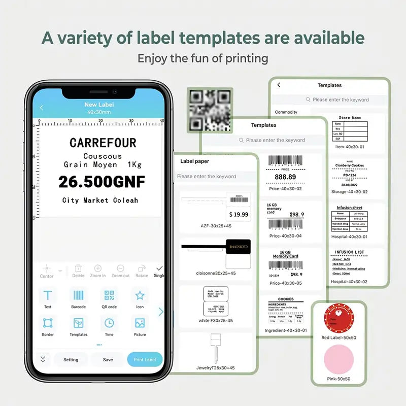 صانع ملصقات الطابعة Phomemo M110 2