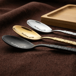 ملاعق شاي بنقشة حجرية (6 قطع)