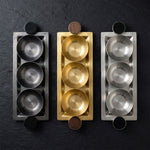 طقم صواني تقديم بثلاثة أطباق