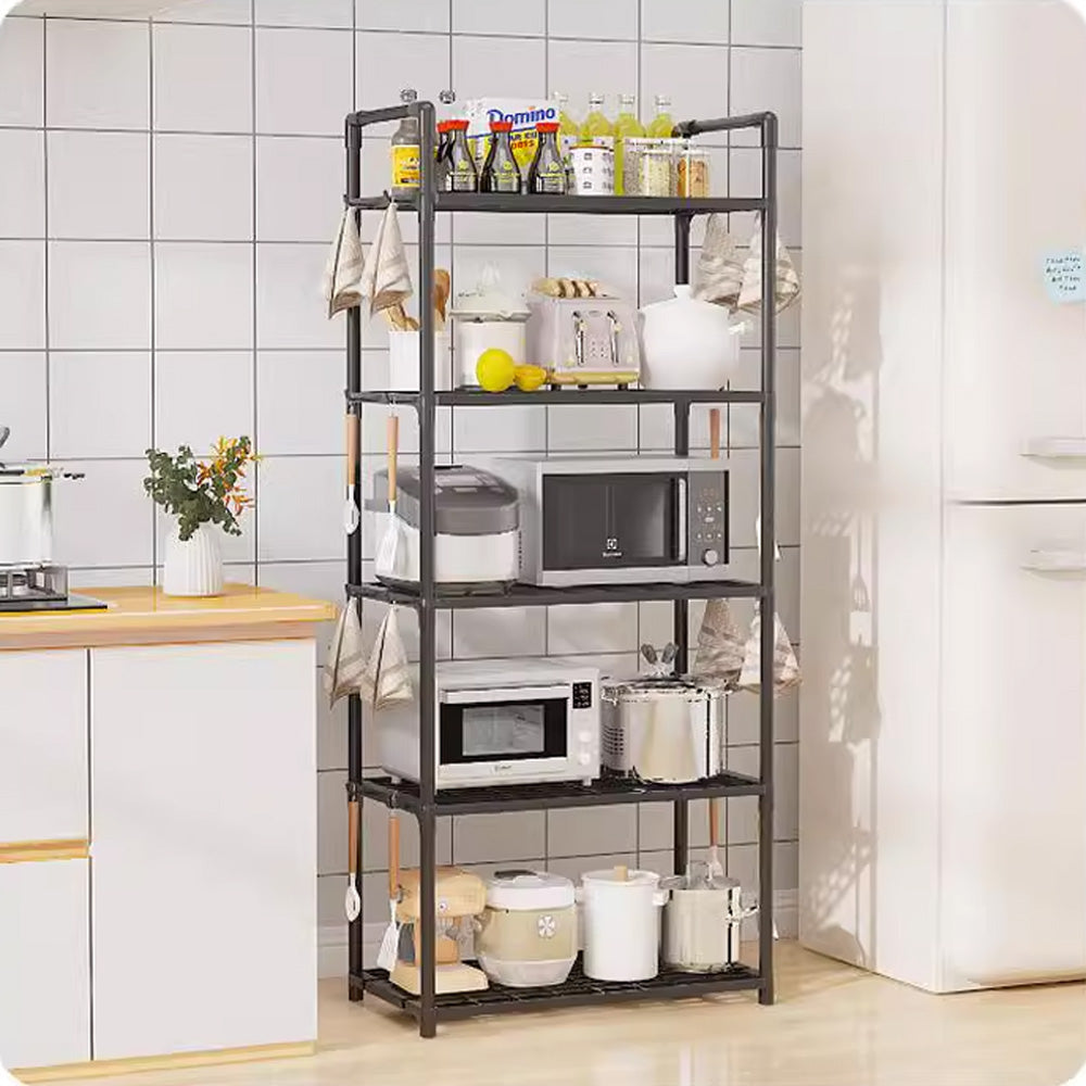 رف منظم للمطبخ بخطافات