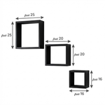 طقم أرفف حائط ديكور 3 قطع