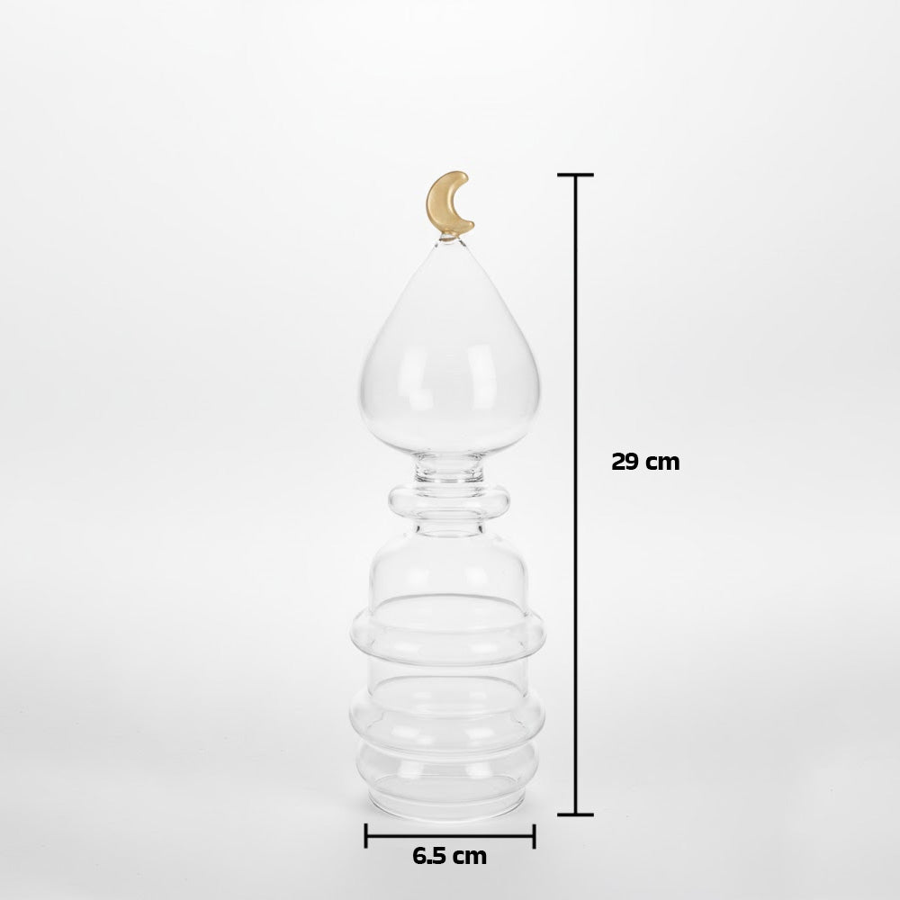 زينة من زجاج القمر