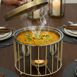 سخان طعام ستيل فاخر / أسود