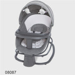 كرسي هزاز مع مظلة وألعاب قطيفة