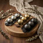 صينية تقديم مستطيلة مع 3 اوعية