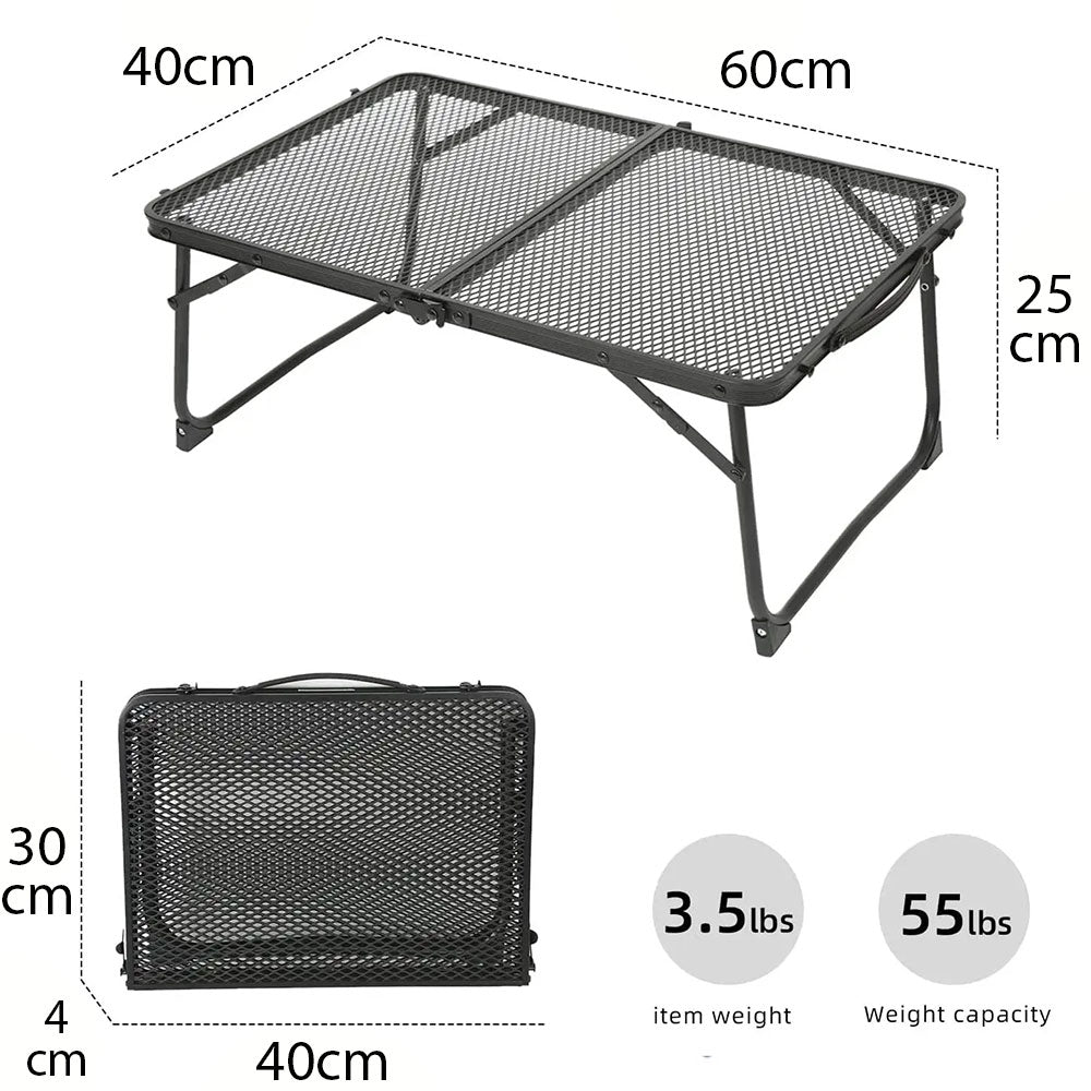 طاولة شواء محمولة قابلة للطي