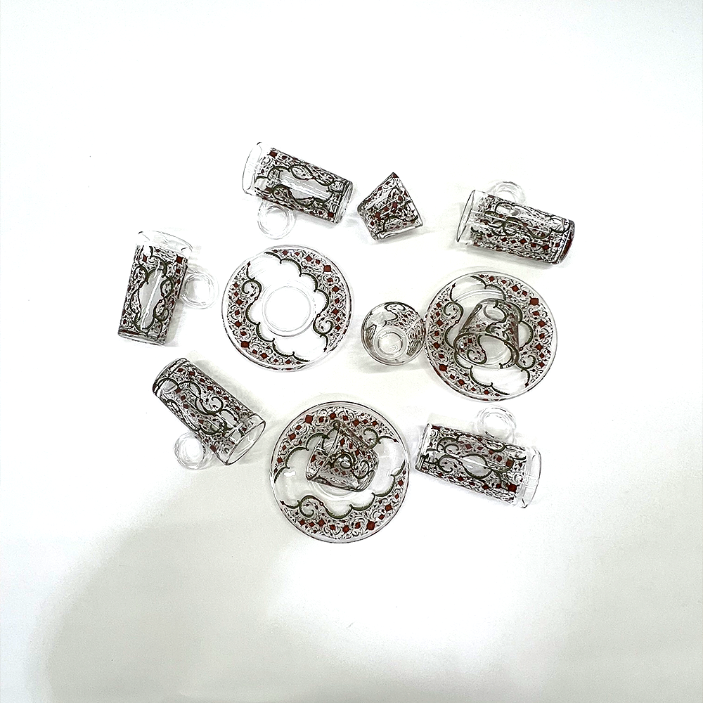 طقم استكانة وفنجان 18قطعة