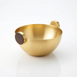 وعاء تقديم معدني وسط