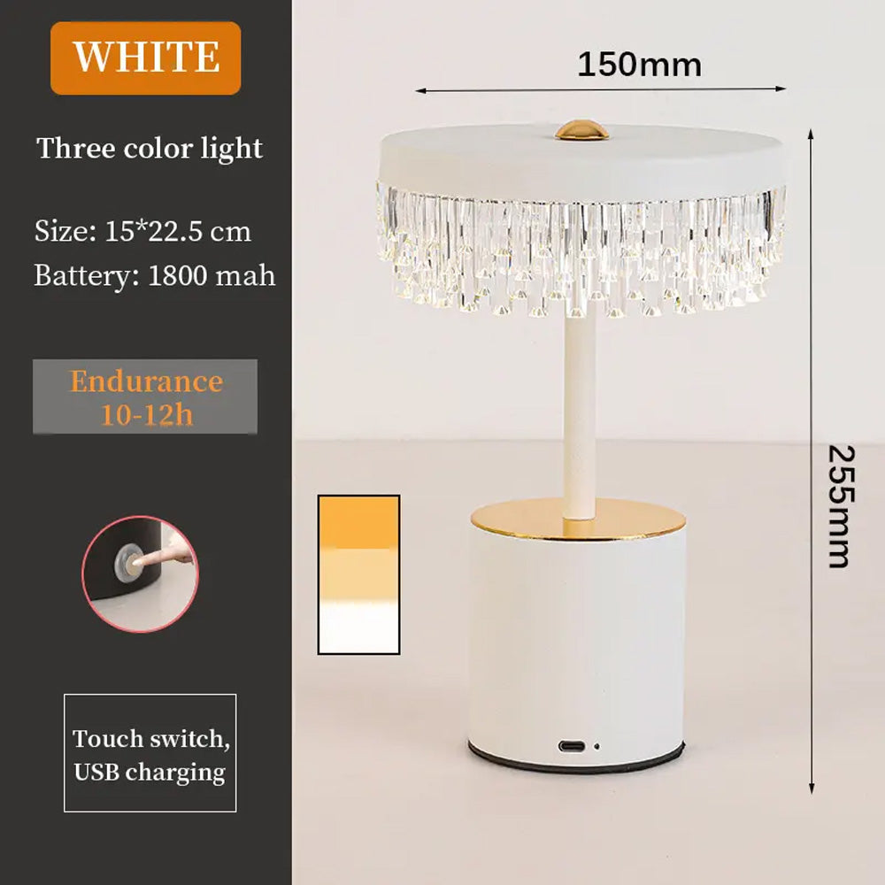 مصباح طاولة كريستالي أكريليك