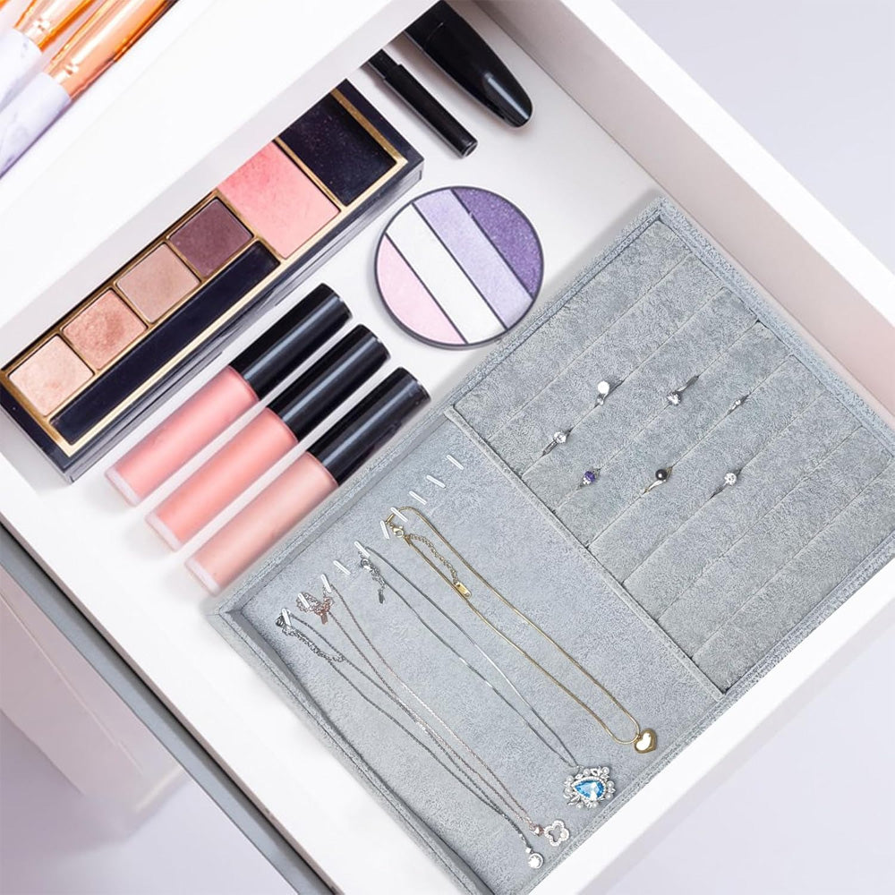 صينية مخملية للخواتم والمجوهرات