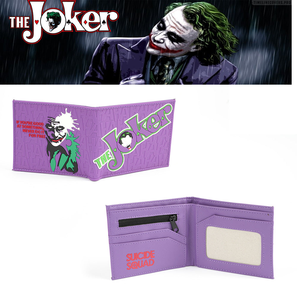 42محفظة بطابع الجوكر – تصميم بارز أنيق وعصري لعشاق DC