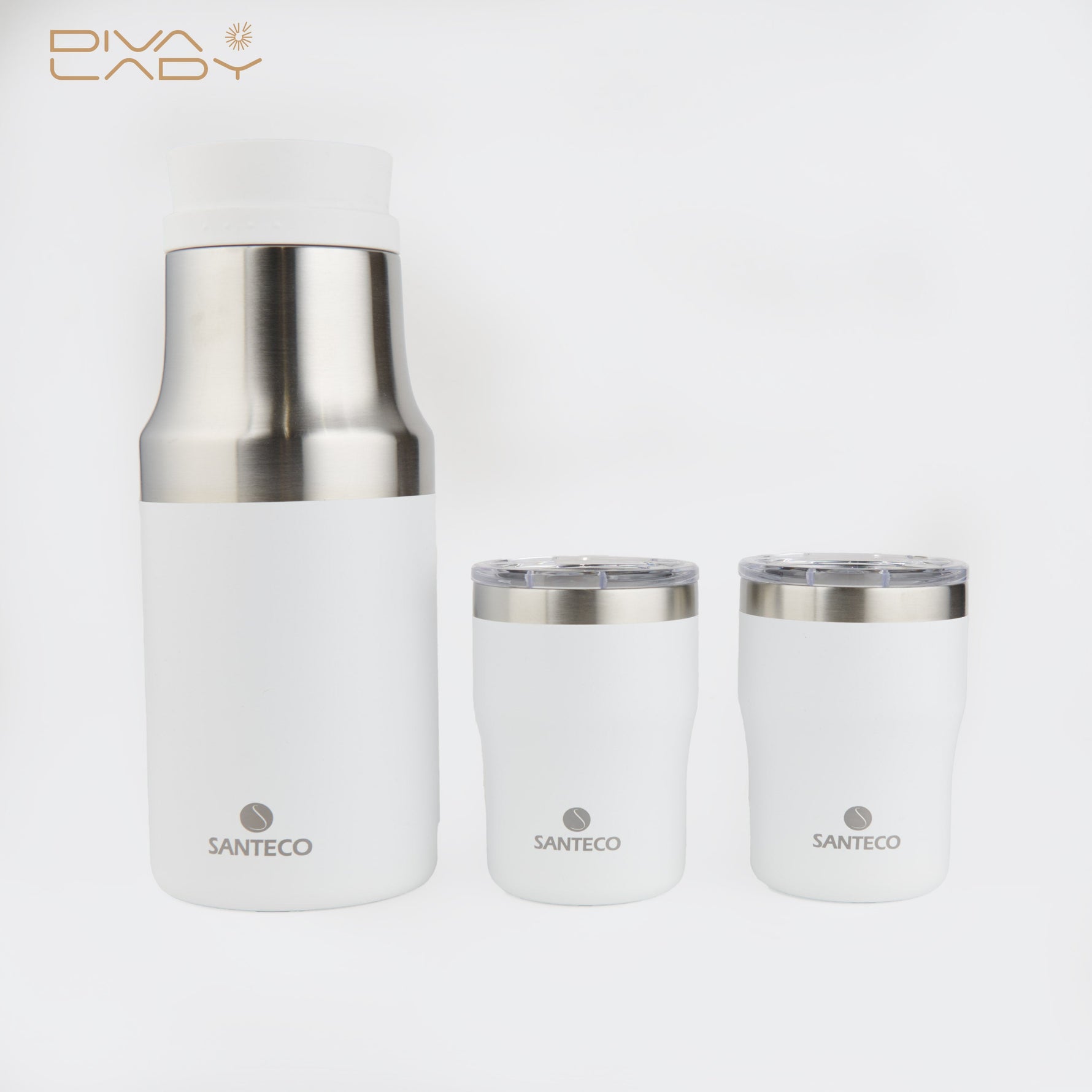 مطارة مع جلاسات ابيض